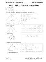 Chuyên đề về hình học không gian