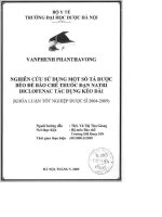 Nghiên cứu sử dụng một số tá dược béo để bào chế thuốc đạn natri diclofenac tác dụng kéo dài