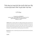 Tính sáng tạo trong kịch bản truyền hình trực tiếp và cầu truyền hình ở đài truyền hình việt nam 