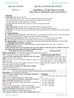 Giáo án công nghệ 11 chuẩn 2015 