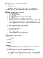 Quy định về mẫu trình tự báo cáo thực tập tốt nghiệp đại học chu văn an