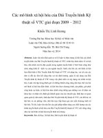 Các mô hình xã hội hóa của đài truyền hình kỹ thuật số VTC giai đoạn 2009 – 2012 