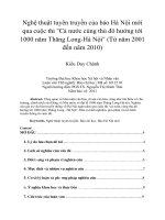 Nghệ thuật tuyên truyền của báo hà nội mới qua cuộc thi cả nước cùng thủ đô hướng tới 1000 năm thăng long hà nội (từ năm 2001 đến năm 2010) 