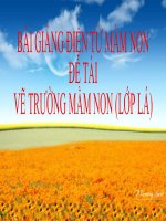 Bài giảng điện tử mầm non đề tài Vẽ trường mầm non (lớp Lá)