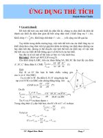 Chuyên đề ứng dụng thể tích