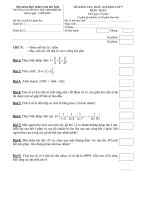 ĐỀ KIỂM TRA vào lớp 6 môn TOÁN đề 3