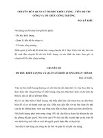 Chuyên đề 5 quản lý đo bóc khối lượng   tiến độ thi công và tổ chức công trường 