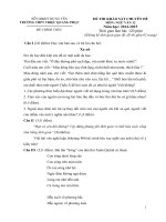 Đề thi khảo sát chuyên đề môn ngữ văn lớp 12 năm học 2014   2015 trường THPT triệu quang phục, hưng yên