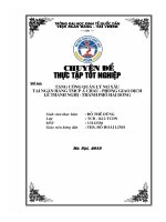 Tăng cường quản lý nợ xấu tại Ngân hàng Thương mại Cổ phần Á Châu - Phòng giao dịch Lê Thanh Nghị - Thành phố Hải Dương