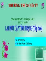 Bài giảng sinh học lớp 9 tham khảo tiết 3 lai một cặp tính trạng TT (9) 