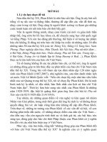 THÔNG TIN TÓM TẮT VỀ NHỮNG KẾT LUẬN MỚI CỦA LUẬN ÁN TIẾN SĨ Những đóng góp của Phan Khôi đối với báo chí Việt Nam đầu thế kỷ XX