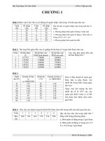 Bài tập quản trị sản xuất