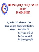 Nhập môn thực tập sinh lý 