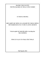 Tóm tắt luận văn thạc sĩ kỹ thuật điều kiển hệ thống xi lanh khí nén trong phòng thí nghiệm bằng PLC s7 300 của hãng siemens 