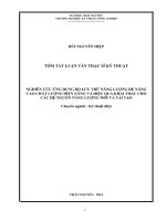Tóm tắt luận văn thạc sĩ kỹ thuật nghiên cứu ứng dụng bộ lưu  trữ năng lượng để nâng cao chất lượng điện năng và hiệu quả khai thác cho các hệ nguồn năng lượng mới và tái tạo 