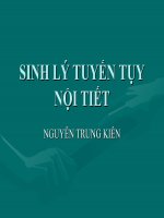 Bài giảng SINH lý TUYẾN tụy (PGS TS nguyễn trung kiên) 