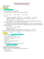 Ôn tập ngữ pháp tiếng anh lớp 9