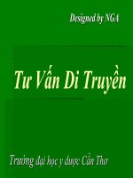 Bài giảng tư vấn di truyền (new) 