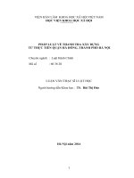 luận văn thạc sĩ PHÁP LUẬT về THANH TRA xây DỰNG từ THỰC TIỄN QUẬN hà ĐÔNG, THÀNH PHỐ hà nội