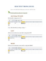 Hàm text trong excel 