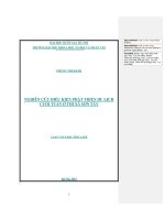 Nghiên cứu điều kiện phát triển du lịch cuối tuần ở thị xã Sơn Tây 