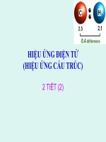 Bài giảng hóa học hiệu ứng cấu trúc 