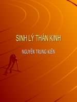 Bài giảng sinh lý nơ ron (PGs  ts  nguyễn trung kiên) 
