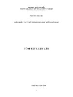 Tóm tắt luận văn điều khiển trực tiếp mô men động cơ không đồng bộ 