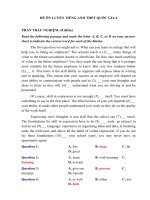 ĐỀ ôn THI TIẾNG ANH THPT QUỐC GIA 4 