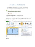 Vẽ biểu đồ (charts) trong excel 