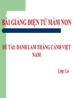 Bài giảng điện tử mầm non lớp Lá đề tài Danh lam thắng cảnh Việt Nam