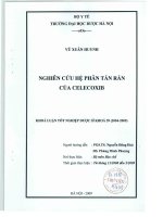 Nghiên cứu hệ phân tán rắn của celecoxib