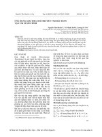 ỨNG DỤNG GIẢI THUẬT DI TRUYỀN vào bài TOÁN vận tải TUYẾN TÍNH