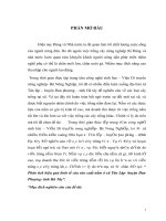 Phân tích hiệu quả kinh tế của sản xuất nấm ở xã tân lập  huyện đan phượng  tỉnh hà tây