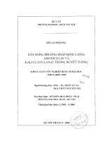 Xây dựng phương pháp định lượng amoxicilin và kali clavulanat trong huyết tương