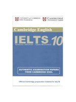 giáo trình cambridge ielts 10