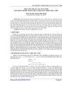 MỘT GIẢI THUẬT xác SUẤT mới GIẢI một lớp bài TOÁN tối ưu một HAY NHIỀU mục TIÊU