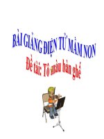 Bài giảng điện tử mầm non lớp Mầm đề tài Tô màu bàn ghế