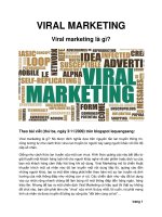 Viral marketing là gì?