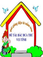 Bài giảng điện tử mầm non lớp Chồi đề tài âm nhạc Bác đưa thư vui tính