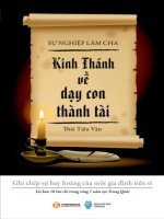 Kinh Thánh về dạy con thành tài (nhấn nút toàn màn hình để xem đầy đủ )