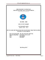 Đồ án tốt nghiệp kỹ sư xây dựng thiết kế khu đô thị dành cho người thu nhập trung bình tại kiến an   hải phòng