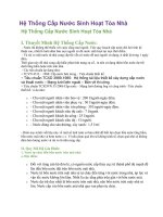 Hệ thống cấp thoat nước sinh hoạt tòa nhà