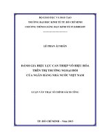 Đánh giá hiệu lực can thiệp vô hiệu hóa trên thị trường ngoại hối của ngân hàng nhà nước việt nam đại học kinh tế 2015 