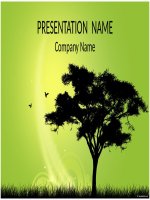 mẫu powerpoint báo cáo chủ đề thiên nhiên môi trường