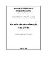 TOÀN văn tìm KIẾM văn bản TIẾNG VIỆT THEO CHỦ đề
