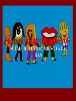 Bài giảng điện tử mầm non lớp Chồi đề tài Truyện Bác miệng và các bạn