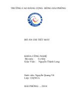 tính toán, thiết kế hệ thống truyền động