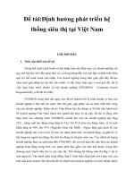 Định hướng phát triển hệ thống siêu thị tại việt nam