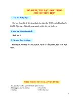 Dạy học theo chủ đề tích hợp dành cho giáo viên THCS môn hình học 9, tiết 58 hình trụ   diện tích xung quanh và thể tích của hình trụ